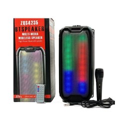 Sing-e Portable Wireless Speaker ZQS4235 with Mic and Remote Control Black Sing-e Portable Wireless Speaker ZQS4235 with Mic and Remote Control Black